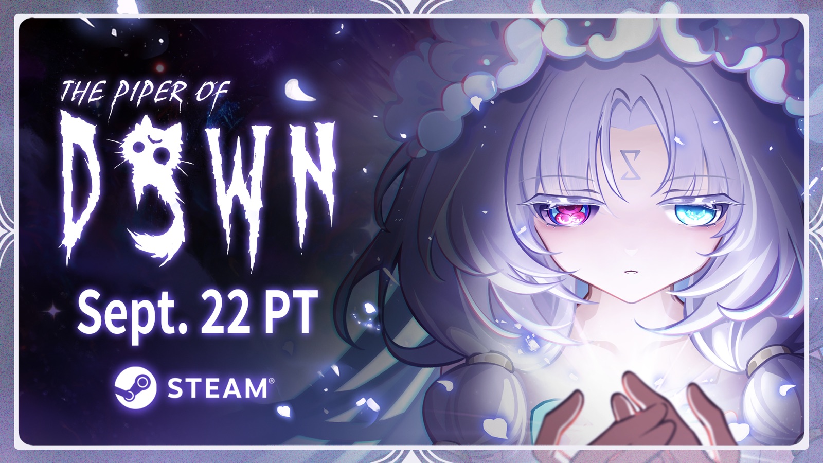 The Piper of Dawn release key art with the title, September 22 date and Steam logo
